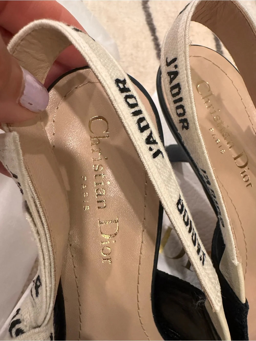 💯 % Authentic Women Dior J'adior Technical Slingback Pump- full set - Picture 10 of 15